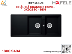 CHẬU ĐÁ GRANSILK SINK MÀU ĐEN HAFELE HS20 - GKD2S80 570.33.330